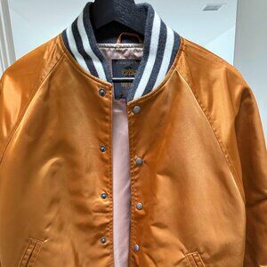Todd Snyder x Golden Bear Japanese Nylon Bomber Jacket Gold Size M